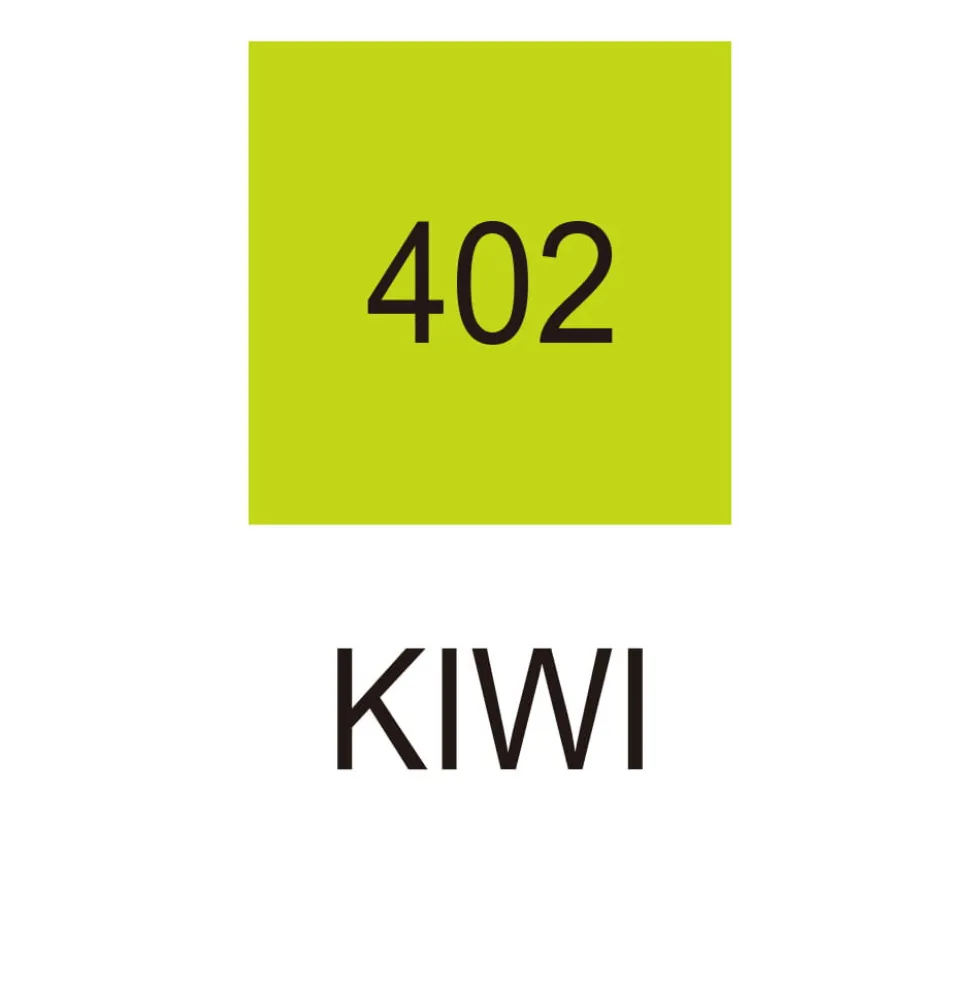 Pisak dwustronny Zig Clean Color Dot - Kuretake - Kiwi