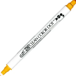 Pisak dwustronny Zig Clean Color Dot - Kuretake - Summer Sun