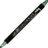 Pisak dwustronny Zig Clean Color Dot Metallic - Kuretake - Green