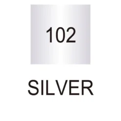 Pisak dwustronny Zig Clean Color Dot Metallic - Kuretake - Silver