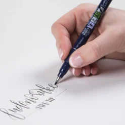 Pisaki do kaligrafii Fudenosuke Brush Pen - Tombow - miękki i twardy, czarne, 2 szt.