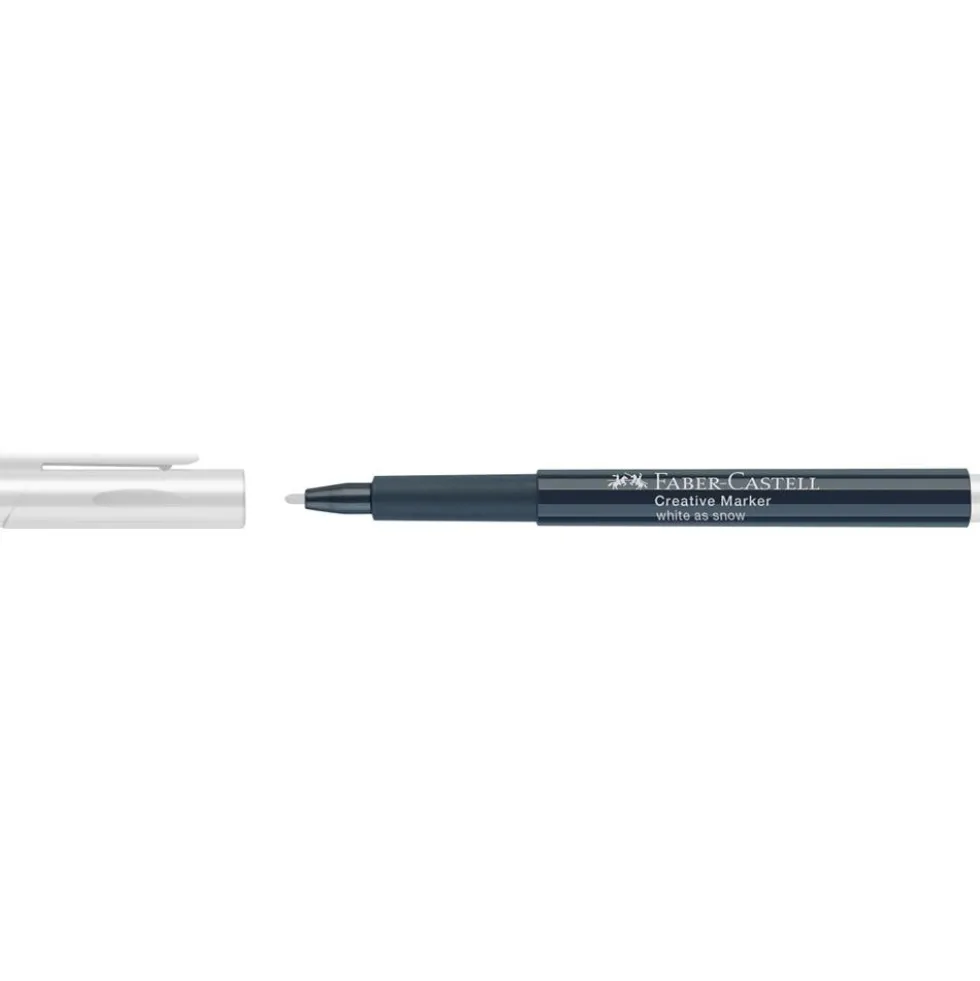 Pisak kreatywny Creative Marker - Faber-Castell - biały, 1,5 mm