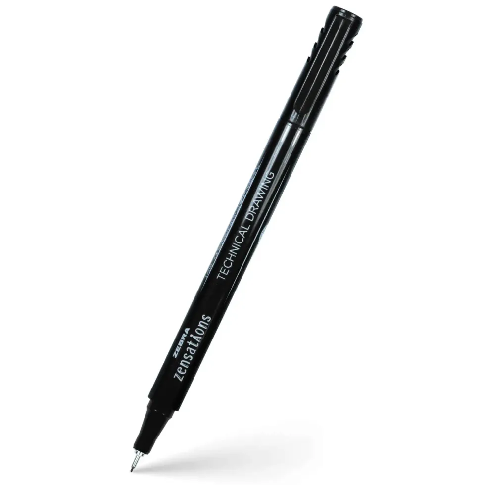 Pisak kreślarski Technical Drawing Zensations - Zebra - Black, 0,4 mm