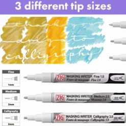 Pisak maskujący do akwareli Masking Writer Fine - Kuretake - 1 mm