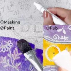 Pisak maskujący do akwareli Masking Writer Fine - Kuretake - 1 mm