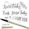 Pisak pędzelkowy Brush Pen Hoso Taku 7 - Kuretake - czarny