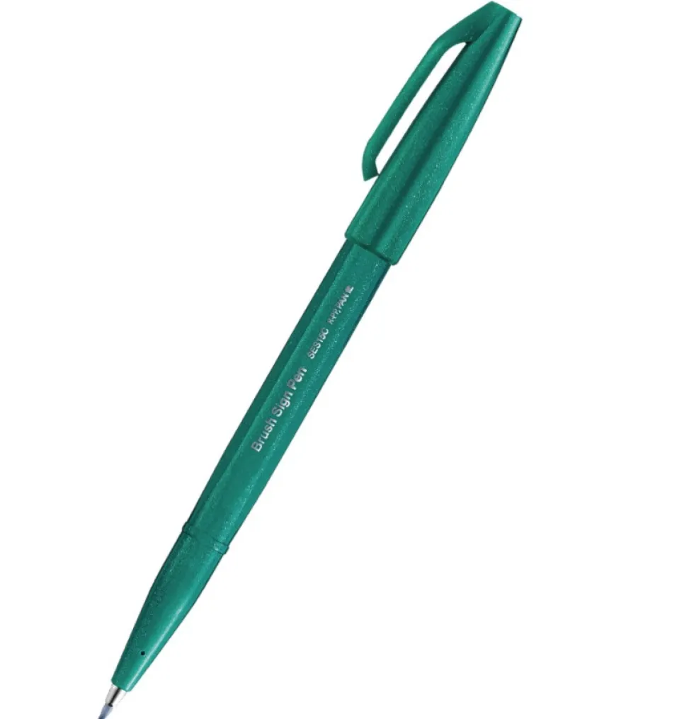 Pisak pędzelkowy Brush Sign Pen - Pentel - turkusowy