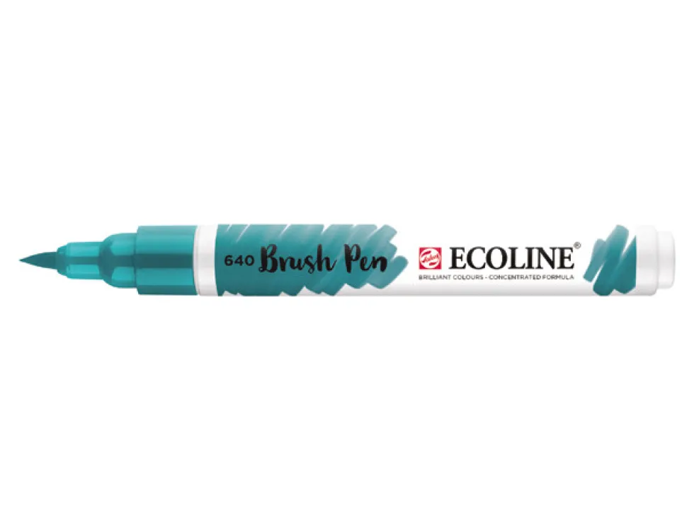Pisak pędzelkowy Ecoline - Talens - Bluish Green