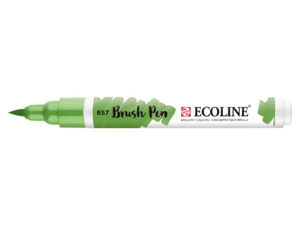 Pisak pędzelkowy Ecoline - Talens - Bronze Green