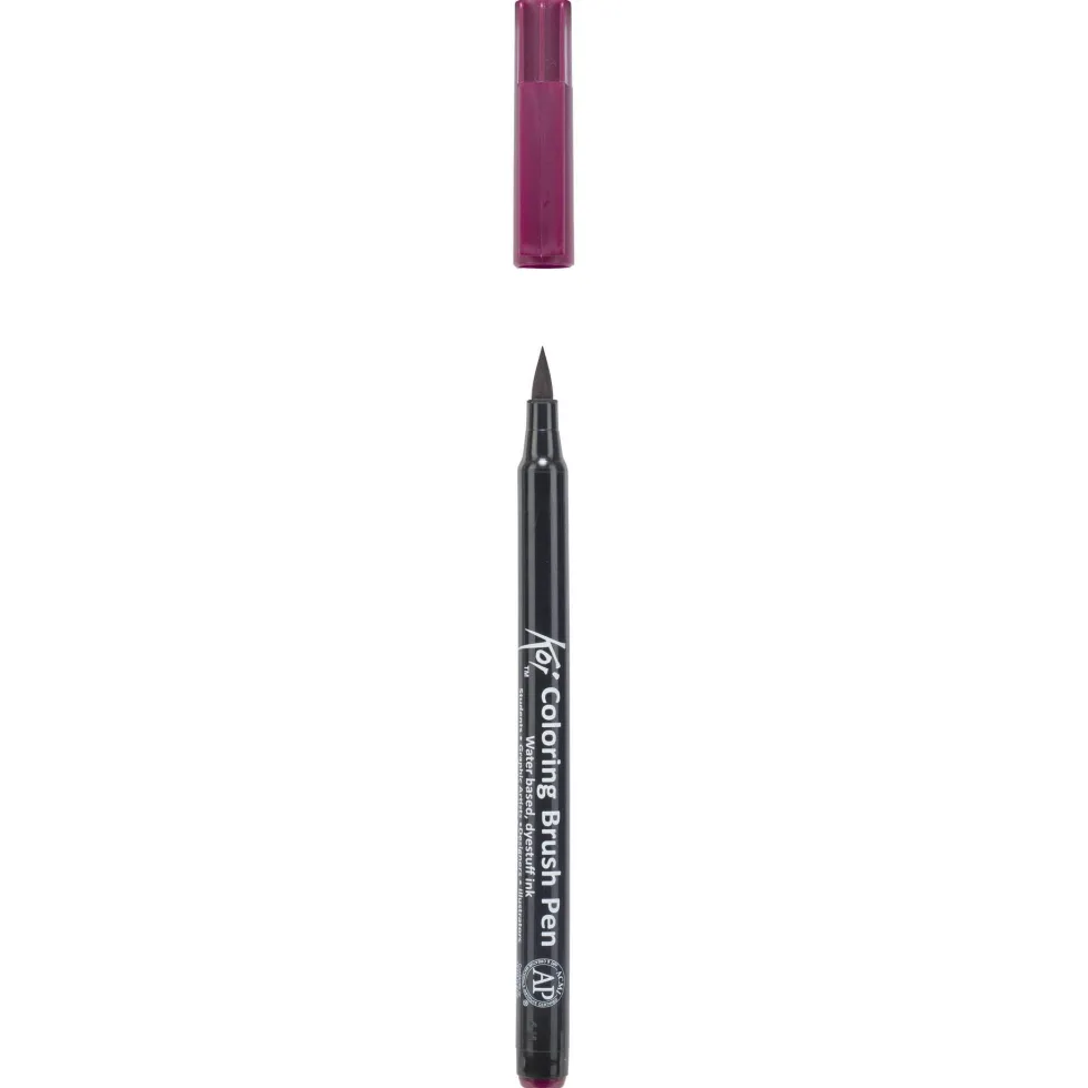 Pisak pędzelkowy Koi Coloring Brush Pen - Sakura - Burgundy