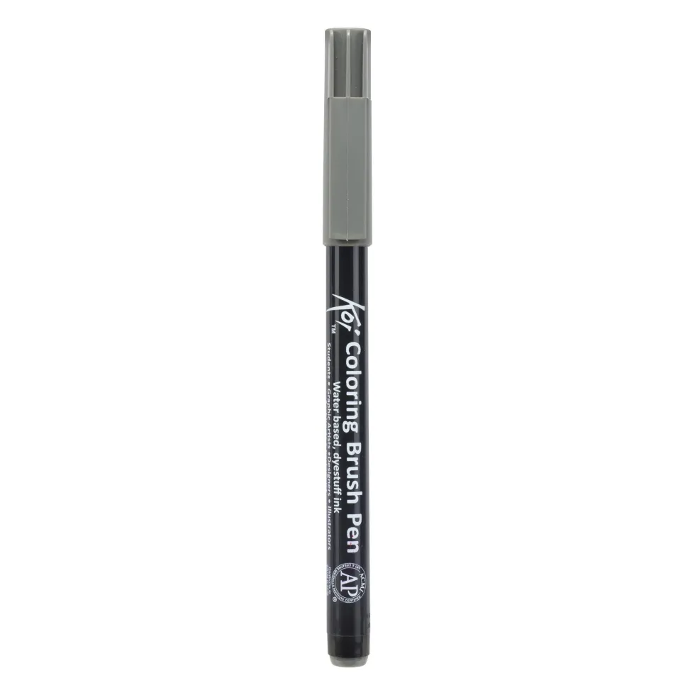 Pisak pędzelkowy Koi Coloring Brush Pen - Sakura - Dark Warm Gray