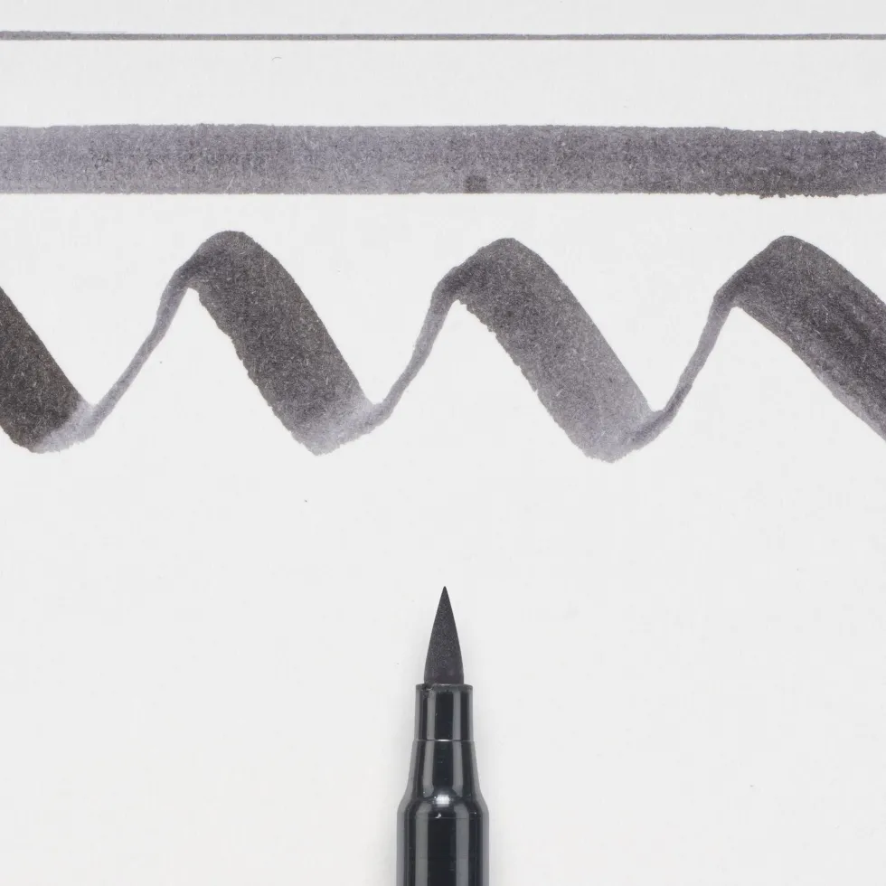 Pisak pędzelkowy Koi Coloring Brush Pen - Sakura - Dark Warm Gray