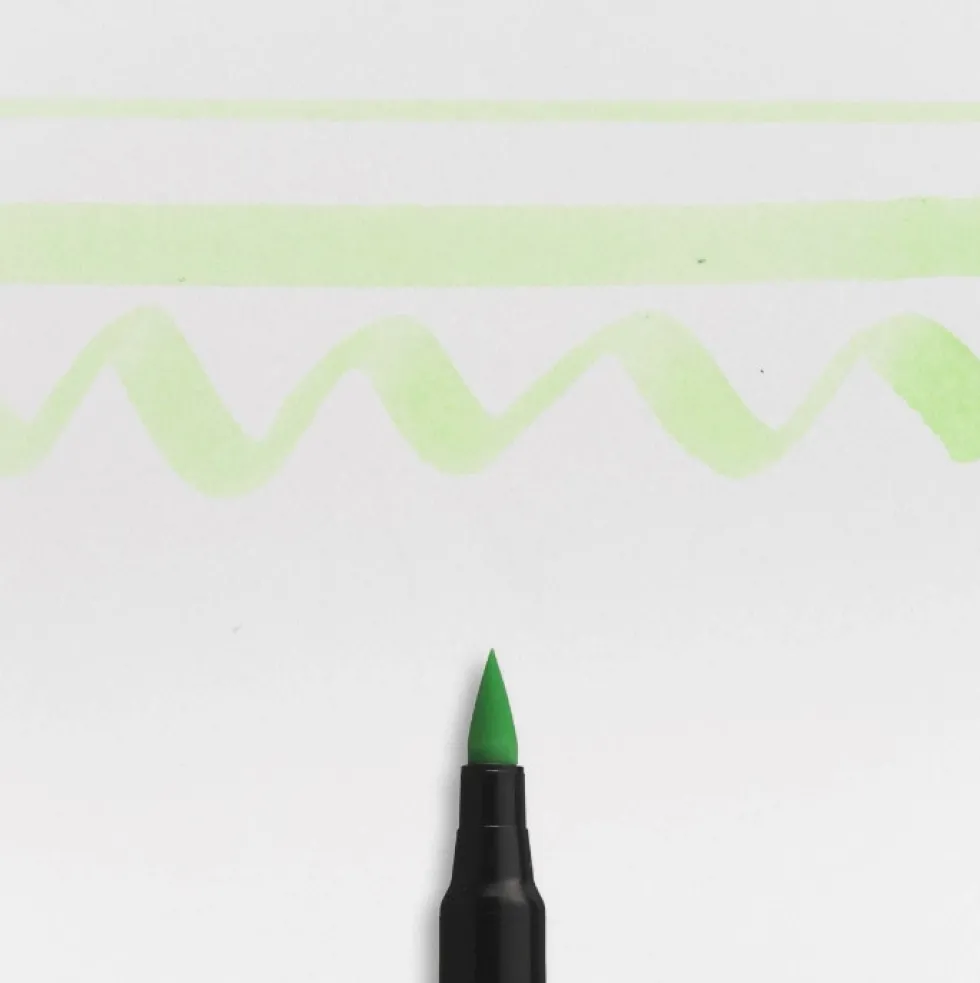 Pisak pędzelkowy Koi Coloring Brush Pen - Sakura - Lime Green Light
