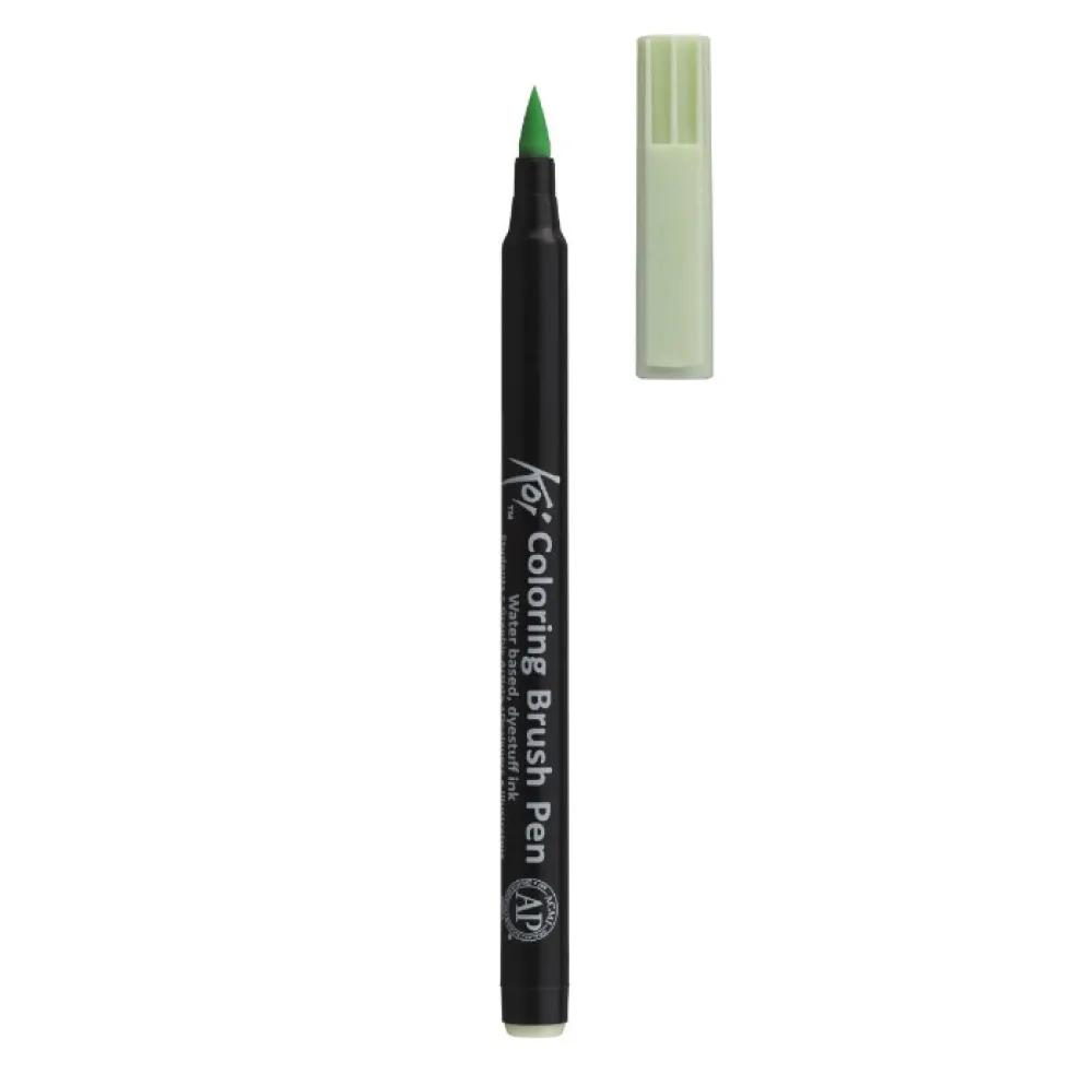 Pisak pędzelkowy Koi Coloring Brush Pen - Sakura - Lime Green Light