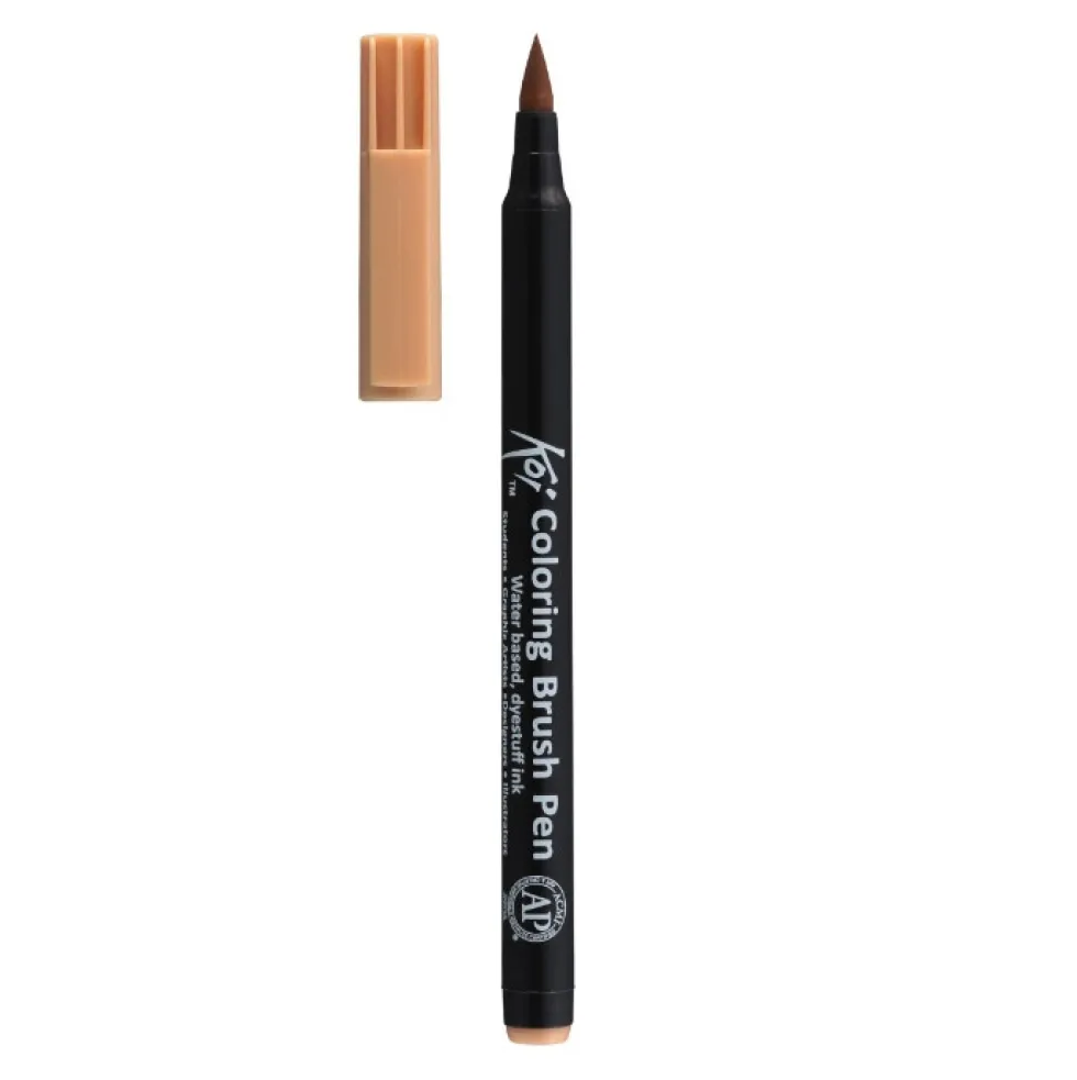 Pisak pędzelkowy Koi Coloring Brush Pen - Sakura - Pale Brown