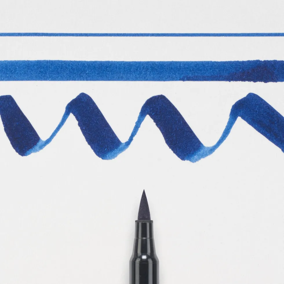 Pisak pędzelkowy Koi Coloring Brush Pen - Sakura - Prussian Blue