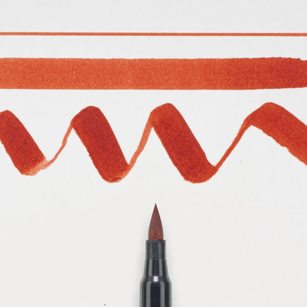 Pisak pędzelkowy Koi Coloring Brush Pen - Sakura - Red
