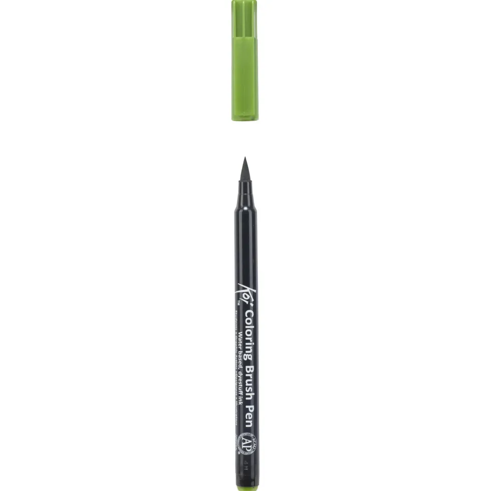 Pisak pędzelkowy Koi Coloring Brush Pen - Sakura - Sap Green