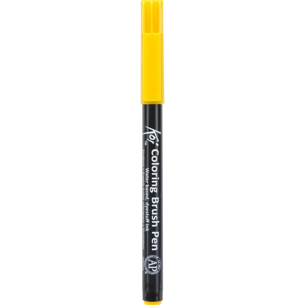Pisak pędzelkowy Koi Coloring Brush Pen - Sakura - Yellow Deep