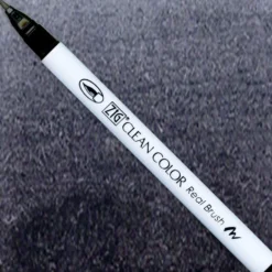Pisak pędzelkowy Zig Clean Color Real Brush - Kuretake - 010, Black