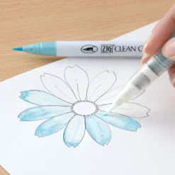 Pisak pędzelkowy Zig Clean Color Real Brush - Kuretake - 010, Black