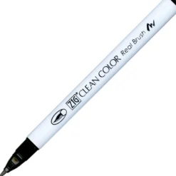 Pisak pędzelkowy Zig Clean Color Real Brush - Kuretake - 010, Black