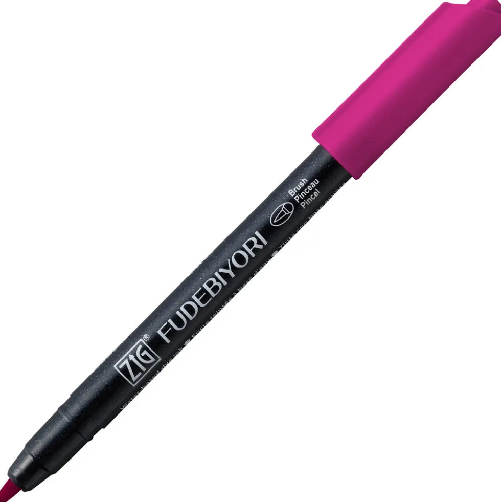 Pisak pędzelkowy Zig Fudebiyori - Kuretake - Dark Pink