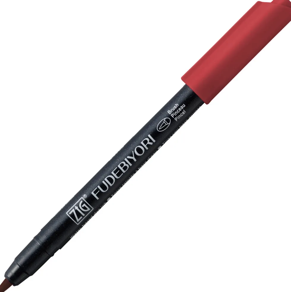 Pisak pędzelkowy Zig Fudebiyori - Kuretake - Deep Red