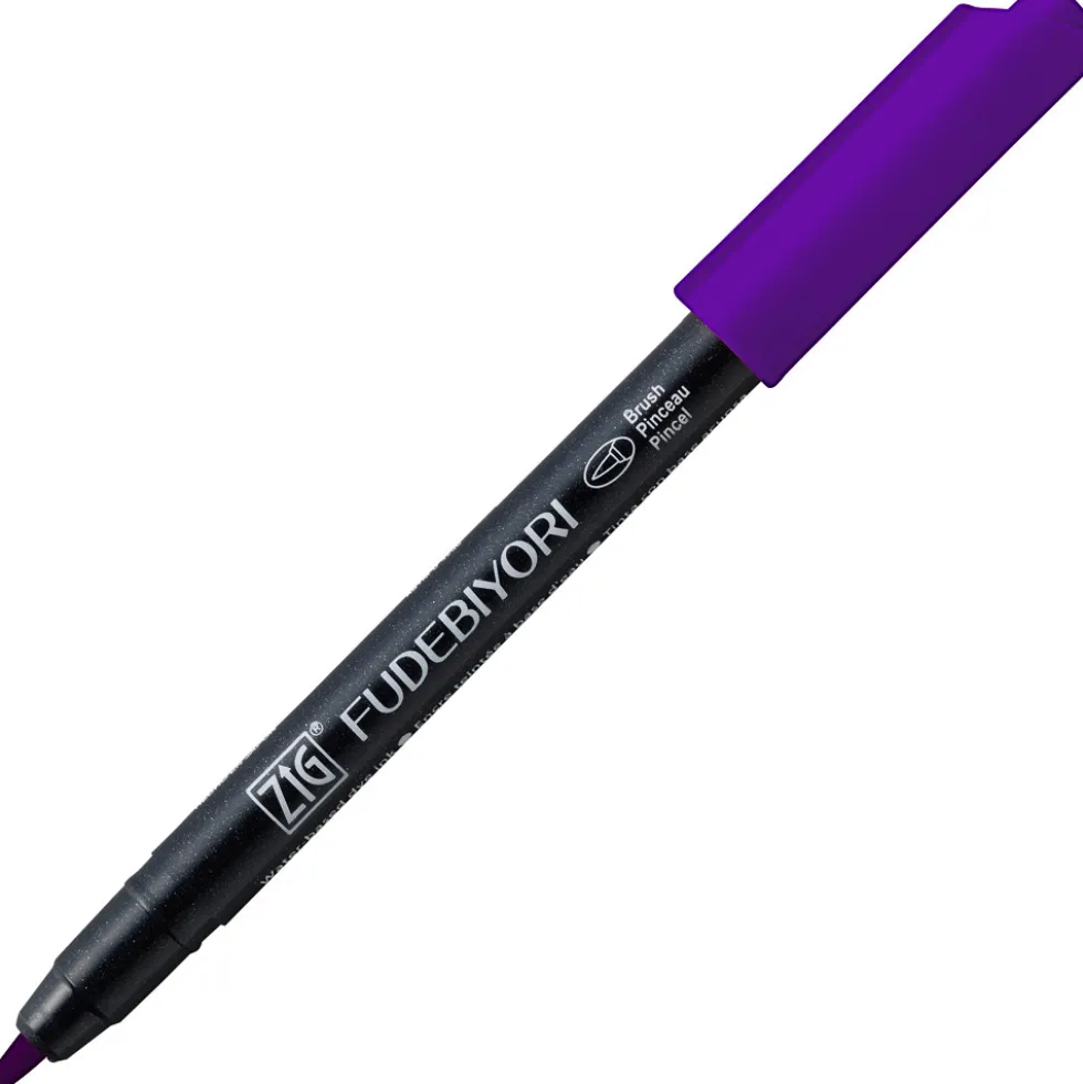 Pisak pędzelkowy Zig Fudebiyori - Kuretake - Deep Violet
