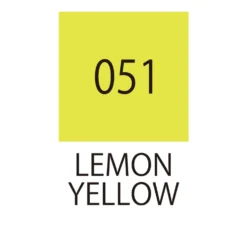 Pisak pędzelkowy Zig Fudebiyori - Kuretake - Lemon Yellow