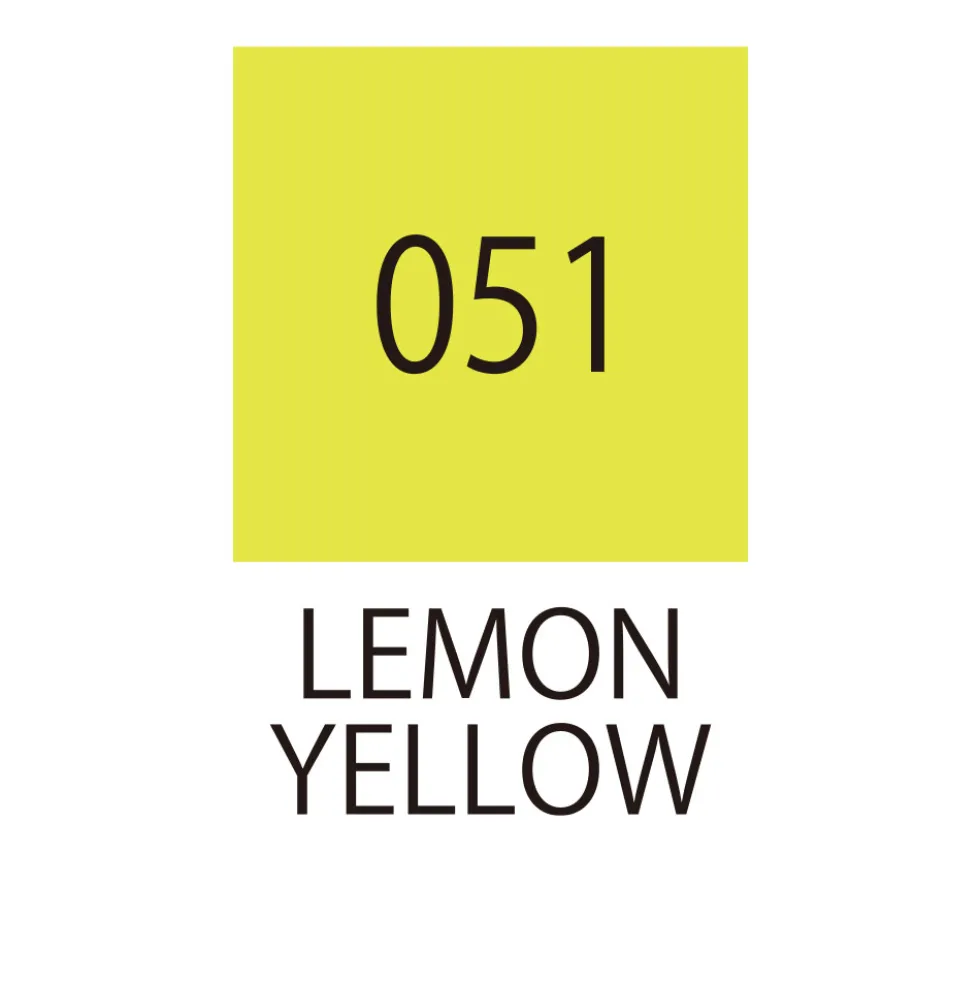 Pisak pędzelkowy Zig Fudebiyori - Kuretake - Lemon Yellow