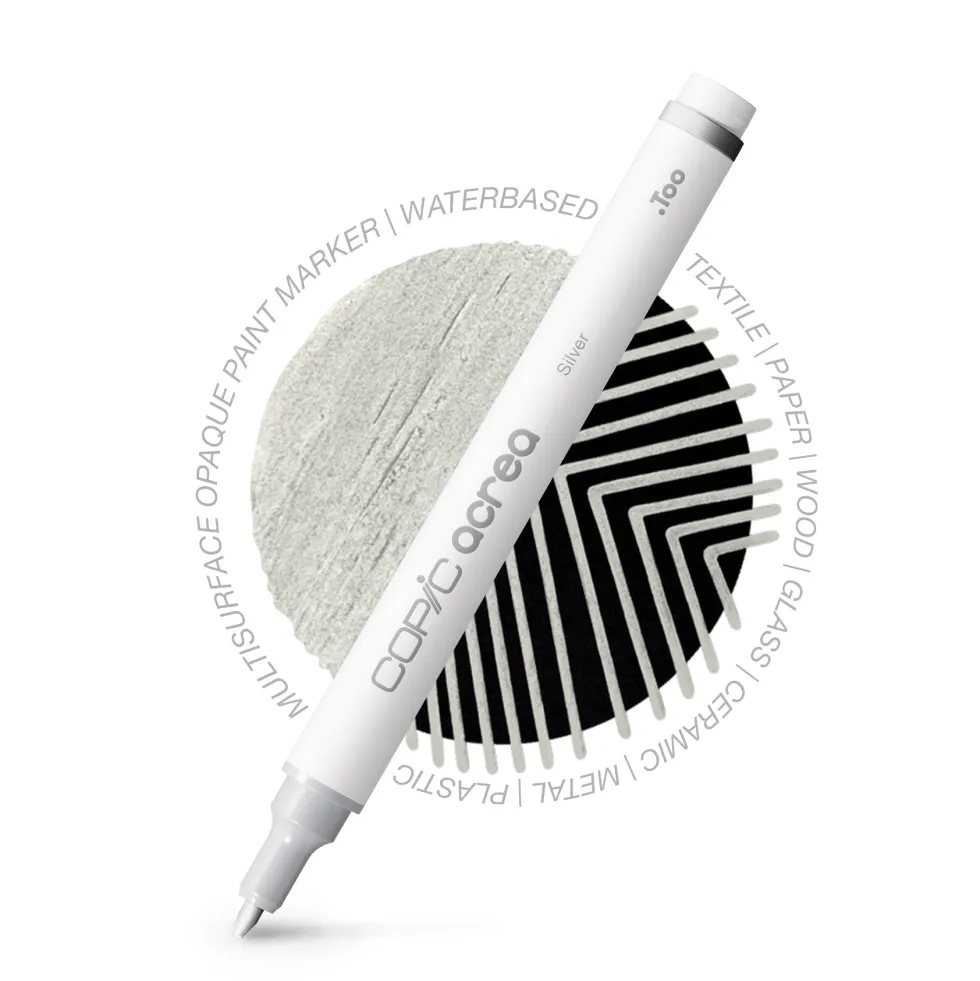 Pisak pigmentowy Copic Acrea - 006 Silver