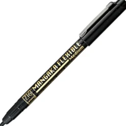 Pisak ZIG Cartoonist Mangaka Flexible - Kuretake - czarny, M