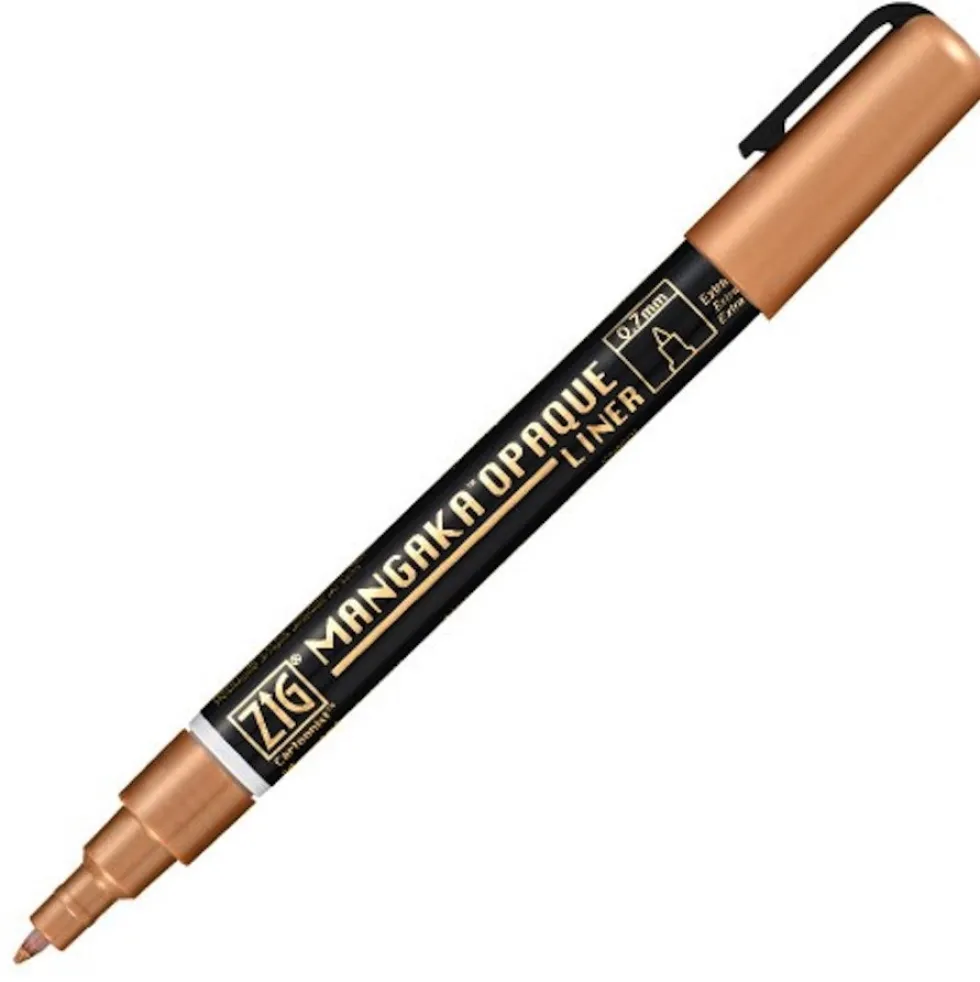 Pisak ZIG Cartoonist Mangaka Opaque Liner - Kuretake - miedziany, 0,7 mm
