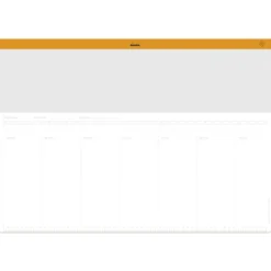 Planer biurkowy tygodniowy, niedatowany - Rhodia - A2, 80 g, 30 ark.