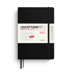 Planer dzienny w kropki 2027 – Leuchtturm1917 – Black A5