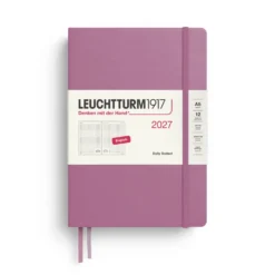 Planer dzienny w kropki 2027 – Leuchtturm1917 – Dusty Rose A5