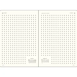 Planer dzienny w kropki 2027 - Leuchtturm1917 - Forest Green A5