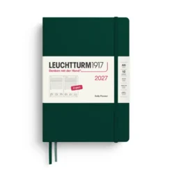 Planer dzienny w linie 2027 - Leuchtturm1917 - Forest Green A5