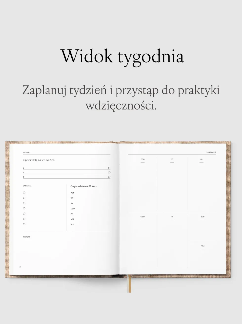 Planer niedatowany - Jaśnie Plan - Baby Pink