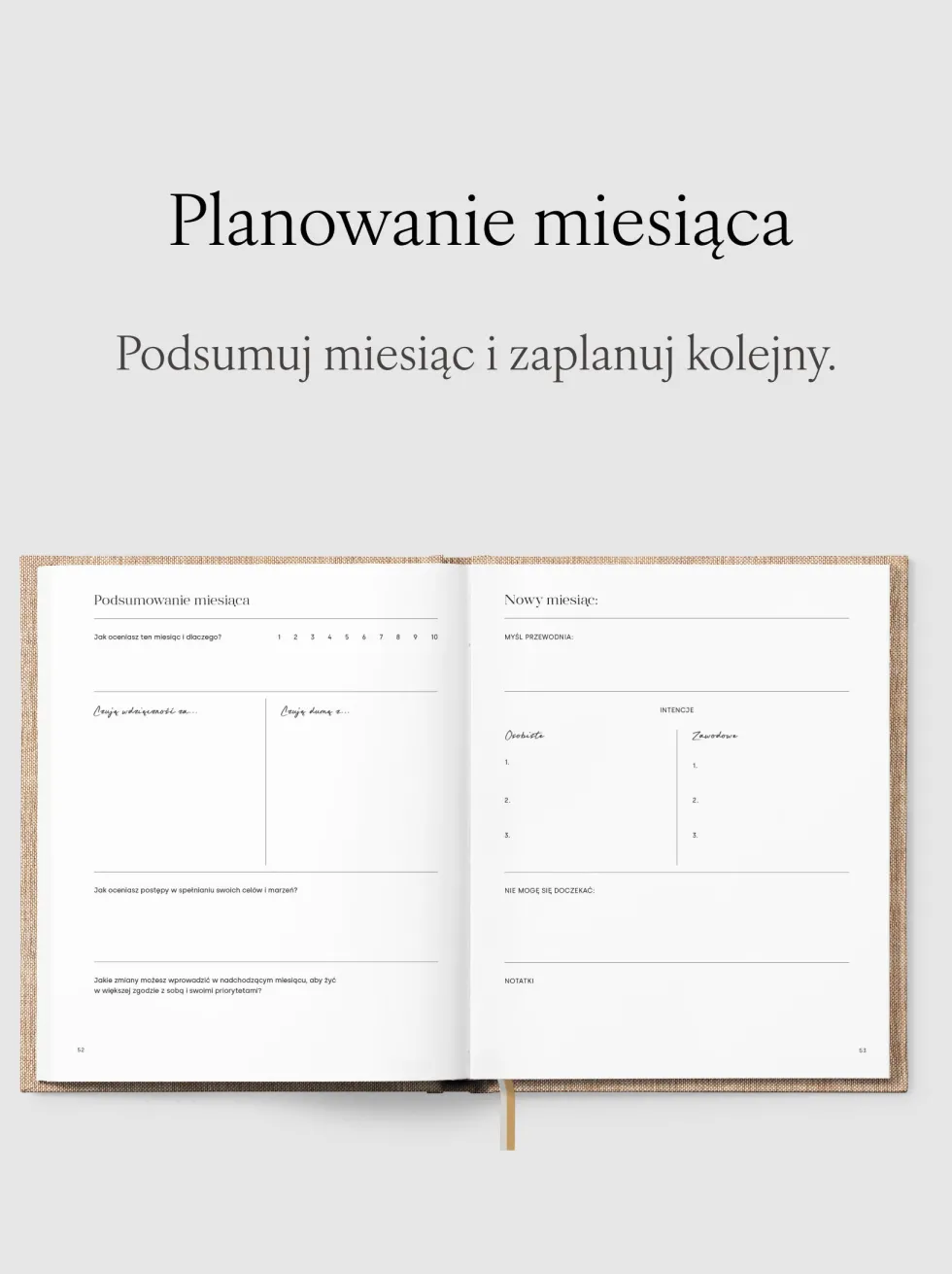 Planer niedatowany - Jaśnie Plan - Baby Pink