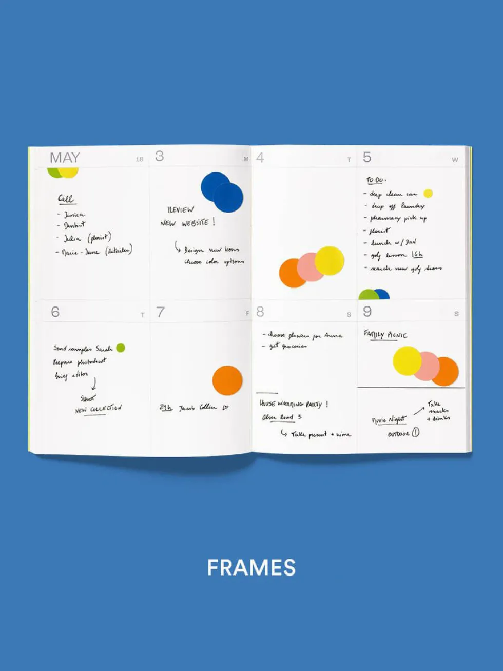 Planer tygodniowy Frames 2026/2027 - mishmash - Blue