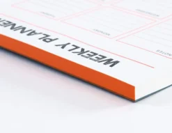 Planer tygodniowy Letterpress - Gmund - Neon Orange 50 ark.