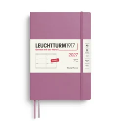Planer tygodniowy 2027 - Leuchtturm1917 - Dusty Rose A5
