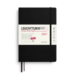 Planer tygodniowy pionowy 2027 – Leuchtturm1917 – Black A5