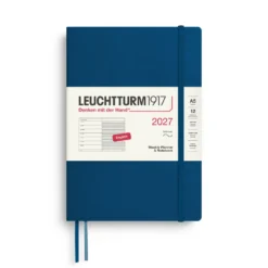 Planer tygodniowy z notatnikiem w linie 2027 - Leuchtturm1917 - Indigo A5
