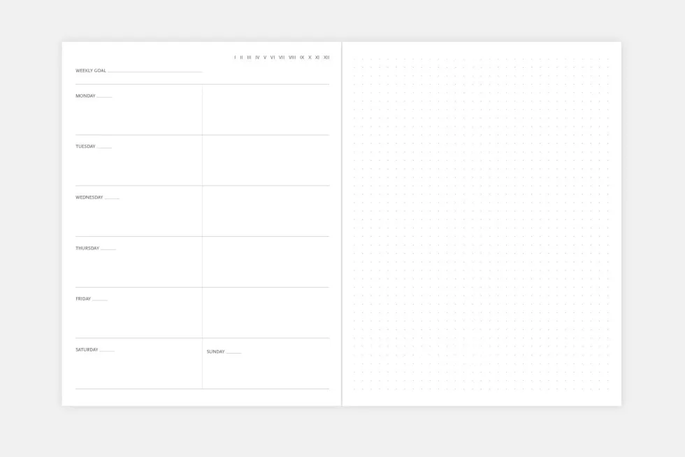 Planner Monolit - Papierniczeni - czarny