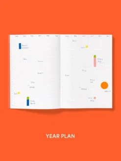 Planner niedatowany Frames A5 - mishmash - Sand