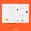 Planner niedatowany Notes A5 - mishmash - Bright Red