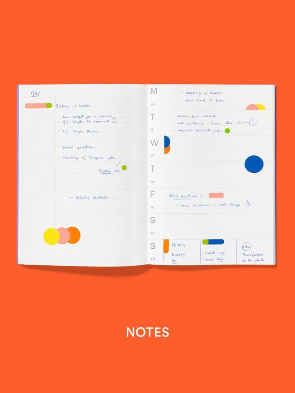 Planner niedatowany Notes A5 - mishmash - Sand